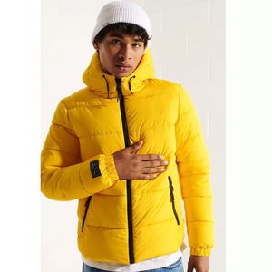 Blouson matelassé isolant pour homme, col montant, logo personnalisé sur le devant, commande en gros, fabricant et fournisseur de vêtements OEM - Product Image 5