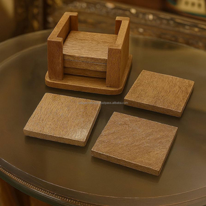 Posavasos de Madera y Resina Reutilizables para Mesa de Cocina, Diseño Artístico, con Logotipo Personalizado, Precio de Fábrica, Venta al Por Mayor - Product Image 4