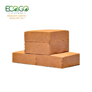 Eco Friendly Compressed Coconut <b>Coir</b> Brick Biodegradable Low EC Washed Coco Peat <b>Block</b> Ready To Use by Eco2go Vietnam - Product Image 1