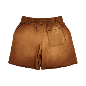 Summer Sporty Solid Mid Waist 100% Organic Cotton Quick Dry Vintage Distressed Acid Washed Baggy Shorts for Men - Product Image 2