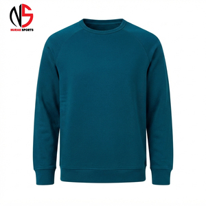 เสื้อสเวตเชิ้ตผู้ชายขายดี ผ้าฝ้ายเนื้อนุ่ม สีเขียวน้ำทะเล สไตล์สตรีทแวร์ คลาสสิค ระบายอากาศได้ดี เหมาะสำหรับออกกำลังกาย - Product Image 5