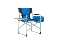 Chaise pliante en acier inoxydable de conception moderne avec porte-gobelet mobilier d'extérieur en métal pour les activités de jardin et le camping