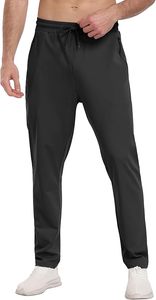 High Demanded Men's Mid Waist Eco-Friendly Waterproof Fleece <b>Jogger</b> Pants with <b>Zip</b> <b>Pocket</b> Casual Sweatpants - Product Image 6
