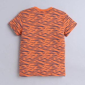T-shirt en coton imprimé pour garçons, décontracté, à manches courtes, doux, respirant, pour l'été, à porter tous les jours, avec motif graphique, confortable et léger pour enfants - Product Image 4