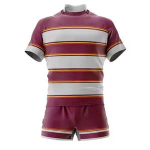 Nuevo Estilo de Uniforme de Rugby Deportivo Sublimado en su Totalidad, Hecho de Poliéster, Camiseta Sublimada, Camisetas de Rugby, Uniformes de Rugby - Product Image 1