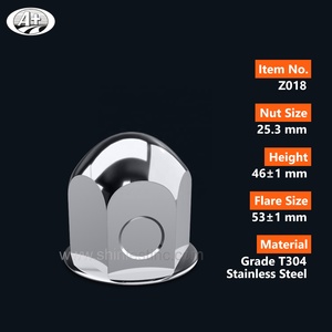 Nuts couverture 25.3mm roue en acier inoxydable pour roues de camion Américain Camion et Bus 20 - 49 pièces - Product Image 3
