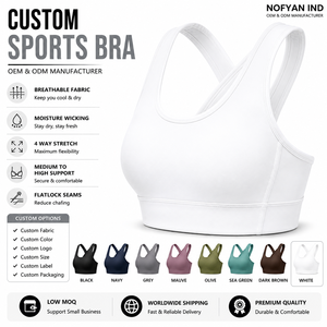Etiquetas Personalizadas para el Cuello, Empaque Personalizado, Exportador de Ropa Deportiva Premium, Fábrica de Ropa Deportiva OEM, Ropa Deportiva Femenina - Product Image 1