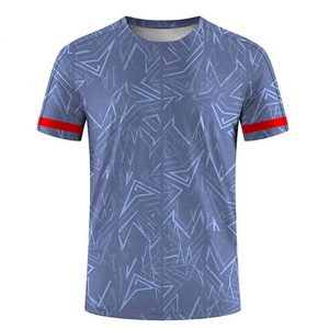 เสื้อยืดคอกลมแขนสั้นผู้ชาย พิมพ์ลายแบบซับลิเมชั่น แห้งเร็ว ลายเรขาคณิต ผ้าโพลีเอสเตอร์ถัก สวมใส่สบาย ทรงปกติ - Product Image 4