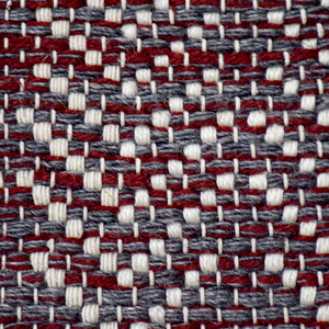 DECORDEC Tapis en laine bordeaux, anthracite et ivoire, motif arbre, tissage plat, écologique, antidérapant, tufté à la main, à poils épais, à motifs répétitifs - Product Image 4