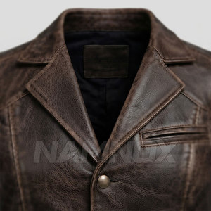 Vêtements d'extérieur, veste en cuir de haute qualité, vente en gros, veste en cuir de mode fabriquée par des professionnels - Product Image 6