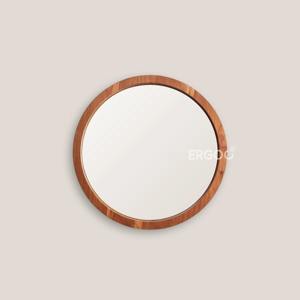 Miroir mural en bois pour coiffeuse, miroir de bureau en bois pour organisation de salle de beauté, accessoire de miroir suspendu en gros - Product Image 4