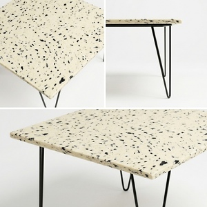 Mesa de Comedor Cuadrada de Plástico Reciclado, Ecológica, Duradera y Moderna, Muebles de Comedor para 4 Personas, para Hogar, Hotel, Restaurante y Cafetería - Product Image 5