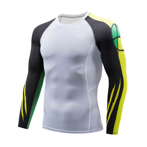 Rashguard à manches longues de haute qualité pour MMA et surf, avec logo personnalisé et impression par sublimation disponible, prix de gros. - Product Image 3