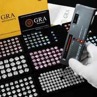 Pierres précieuses en moissanite de couleur D, VVS, en vrac, 1 à 5 carats, certifiées GRA, alternative aux diamants cultivés en laboratoire, OEM, ODM, bijoux personnalisés, vente en gros