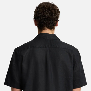 Relaxed Fit Comfort Wear 2026Solid Color Men Casual Linen T Shirt With Turn <b>Down</b> Collar And Short Sleeve High Quality Material - Product Image 5