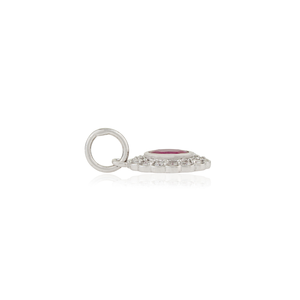Pendentif en grappe de rubis et diamants 100 % authentiques, dernier design tendance, or blanc 14 carats, bijoux fins pour femmes, meilleur prix de gros - Product Image 5