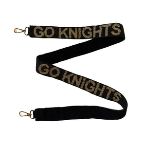 Go Knights Webbing <b>Strap</b> With Raised Text Fashionable Bag Accessory Adjustable - Product Image 1