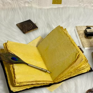 Classic Vintage Genuine <b>Leather</b> Journal Tree Life Sketchbook Travel <b>Diary</b> Handmade Animal Deckle Edge Paper Gift 7x5 - Product Image 2