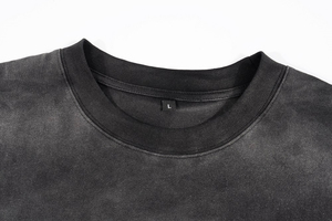 เสื้อยืดวินเทจทรงโอเวอร์ไซส์สำหรับผู้ชาย ผ้าเจอร์ซีย์คอตตอน 100% น้ำหนัก 300 กรัม แบบย้อมสีเอซิด ป้องกันการหดตัว  พรีเมียม  แบบสั่งทำพิเศษ  ทรงบ็อกซี่  พร้อมปักชื่อได้ - Product Image 2