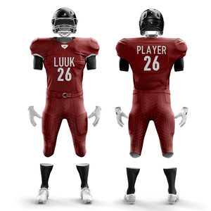 Ensemble de shorts de football américain classiques pour hommes, taille plus, respirant, anti-humidité, antibactérien, personnalisable avec le nom de l'équipe - Product Image 1