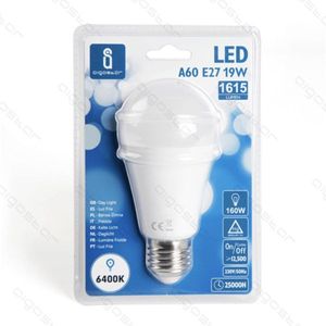 หลอดไฟ LED A60 E27 19W 6400K แสงสีขาวนวล ประหยัดพลังงาน - Product Image 1