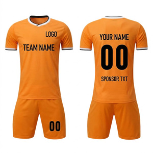 Customized Sublimation Football Uniform Kit Breathable Soccer Jersey Shorts Set High Elasticity Team Athletic Wear Custom Logo - Product Image 3