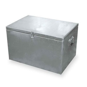 Smooth Finish Box Powder Coated <b>Trunk</b> Matte Yellow Box Durable <b>Trunk</b> Sturdy Metal Box Heavy Duty Chest - Product Image 6