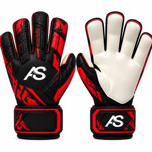 Gants de gardien de but personnalisés, paume en latex haute adhérence, protection des doigts, design léger et respirant, gants de football professionnels - Product Image 4