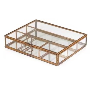 Durable Metal Jewelry <b>Box</b> Storage Organizer Case for Rings <b>Earrings</b> Necklace Accessories Travel Use - Product Image 4