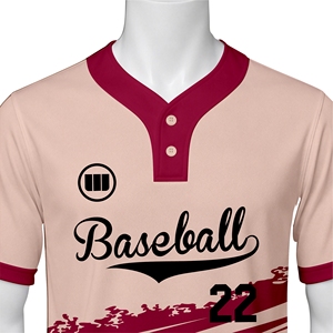 Maillots de baseball personnalisés Wida Sports, 100% polyester, impression par sublimation, extensibles dans quatre sens, respirants, col en V - Product Image 4