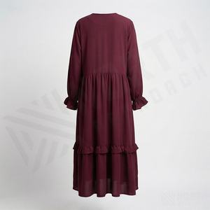 Abaya Formal Islámica para Mujer, Marca Privada Personalizada, Tela Nida, Poliéster Ecológico y Transpirable - Product Image 2