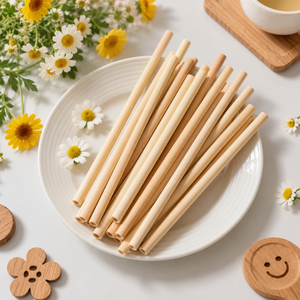Pailles à boire réutilisables en bambou, pailles écologiques durables et naturelles pour smoothies, jus, café, cocktails, vente en gros - Product Image 1