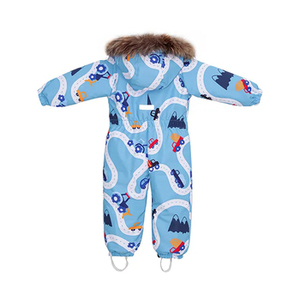 Fabricantes de Ropa, Overoles Gruesos de Invierno Personalizados para Niños Pequeños, Trajes de Nieve para Niñas, Traje de Esquí para Niños - Product Image 2