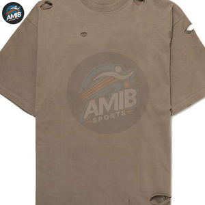 เสื้อยืดสไตล์วินเทจแนวสตรีทแวร์ ผ้าหนาสองชั้น แขนสั้น ผลิตจากผ้าโพลีเอสเตอร์/คอตตอนแคนวาส สำหรับผู้ชาย - Product Image 6
