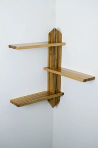Étagère murale en bois écologique pour la décoration de la maison, le rangement, l'exposition de plantes, de livres et d'accessoires - Product Image 1