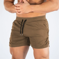 Pantalones Cortos Deportivos Personalizados al por Mayor para Hombre, de Algodón Grueso, para Gimnasio, con Diseño Sólido, para Correr