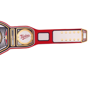 Cinturón de Campeonato de los Minnesota Twins, Cinturón de Lucha Libre y Béisbol Personalizable, Cinturón Deportivo Coleccionable de Alta Calidad para Fanáticos - Product Image 3