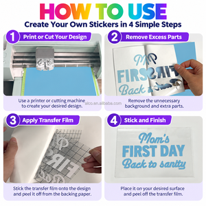 สติกเกอร์ไวนิล PVC สีสันสดใสแบบม้วน สำหรับงานประดิษฐ์ DIY ตกแต่ง การ์ดทำมือ สมุดภาพ สมุดบันทึก ตัดไดคัท ตกแต่ง - Product Image 2