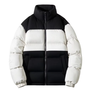 2026 Designer Winter Warm Regular Premium Quality Custom Logo Solid Front Coated <b>Men</b> <b>Puffer</b> <b>Jacket</b> Stand Waterproof - Product Image 2