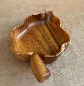 Wood Leaf Shaped Eco Friendly Handmade Durable Bowls for Party and Wedding Dinner <b>table</b> Decorative & Serving Bowl - Product Image 2