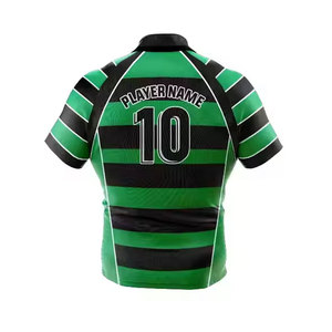 ชุดรักบี้โพลีเอสเตอร์ 100% สำหรับเยาวชน ระบายอากาศได้ดี ทนทาน เหมาะสำหรับทีมกีฬา วิทยาลัย  พร้อมลายเปล่าสำหรับขายส่ง - Product Image 6