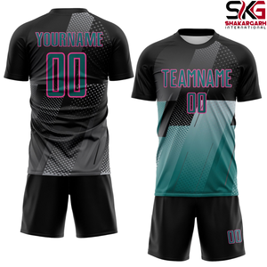 ชุดยูนิฟอร์มฟุตบอลแบบกำหนดเอง – เสื้อฟุตบอลและกางเกงขาสั้นแบบซับลิเมชั่นสำหรับทีม - Product Image 6