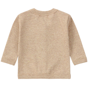 Cardigan bébé en coton beige mélangé, léger, doux, à manches longues, boutonné devant, pour nouveau-né. - Product Image 2