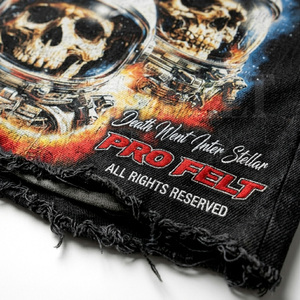 Whole Sale Vintage Graphic Skull Custom Made Sleeveless T Shirt <b>Distressed</b> Tank <b>Top</b> Streetwear Cotton Summer Tee Casual OEM ODM - Product Image 4