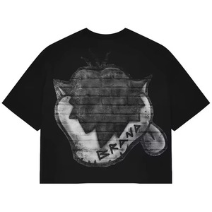 Camiseta Corta Personalizada para Hombre, Camiseta de 2 Capas con Diseño Personalizado y Tallas Personalizadas, Camisetas de Algodón con Hombros Caídos - Product Image 4