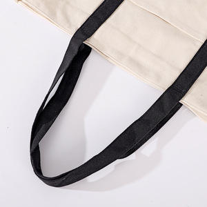 Nouveau sac fourre-tout en toile de coton 100% écologique, promotionnel, durable, avec poche extérieure avant, ouverture supérieure, personnalisable, mini sac fourre-tout en toile - Product Image 2