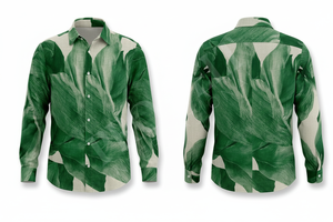 Camisa de Vestir de Manga Larga con Estampado Floral Personalizado, Elegante y Moderna, con Patrón, Cómoda, a la Moda, Ropa de Playa, Camisas Personalizadas - Product Image 3