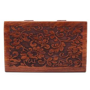 Boîte de rangement pour bijoux en bois massif de qualité supérieure avec tiroir et organiseur classique pour accessoires féminins, disponible à un prix avantageux - Product Image 5