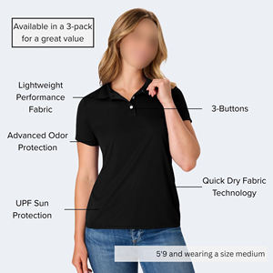 Golf polo tshirt summer sporty apparel <b>womens</b> athletic wear performance golf shirt quick dry breathable sports <b>top</b> - Product Image 6