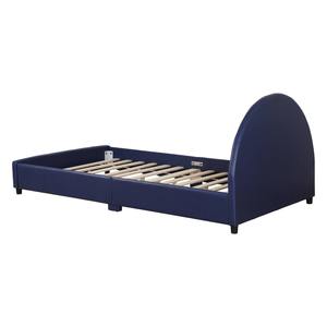 Cama Infantil con Armazón de Madera y Tapicería de Terciopelo, Madera Sólida Ecológica y Duradera, para Apartamento, Dormitorio, Escuela, Hotel - Product Image 5